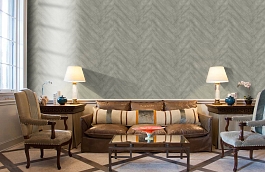 Обои Parquet Charcoal PQ04 фото в интерьере кабинета превью