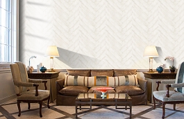 Обои Parquet White PQ01 фото в интерьере кабинета превью