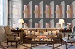 Обои 200358 фото в интерьере кабинета превью