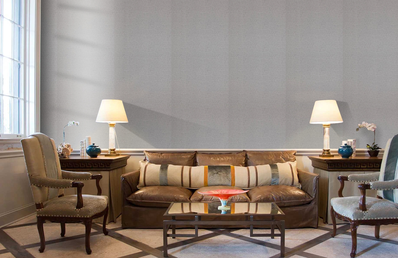 Обои 218206 фото в интерьере кабинета