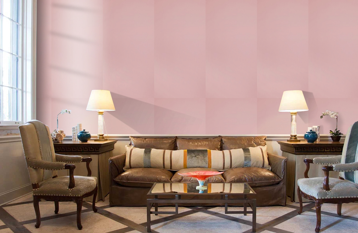 Обои 218275 фото в интерьере кабинета