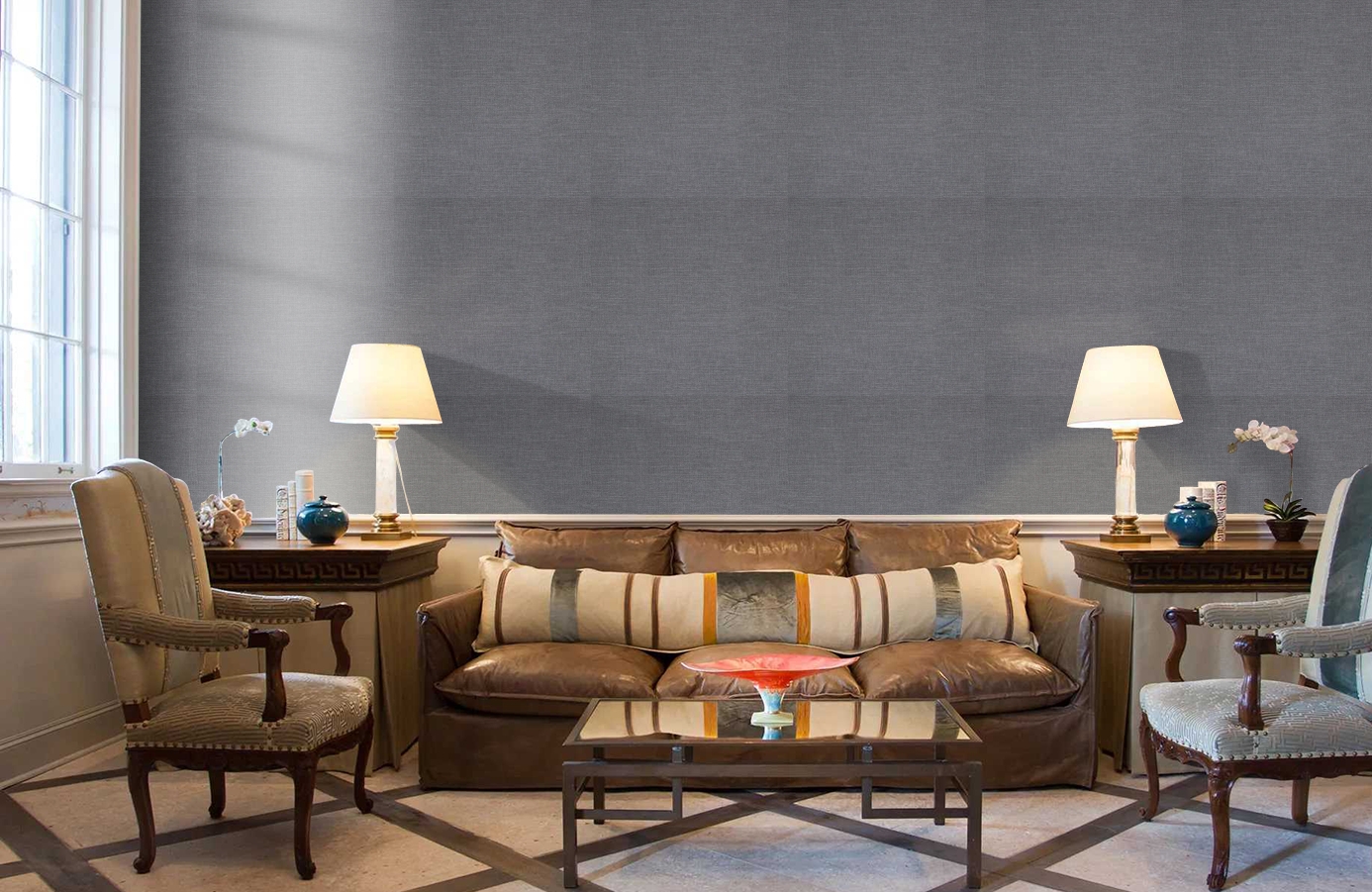 Обои 218911 фото в интерьере кабинета