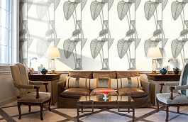 Обои 219051 фото в интерьере кабинета превью