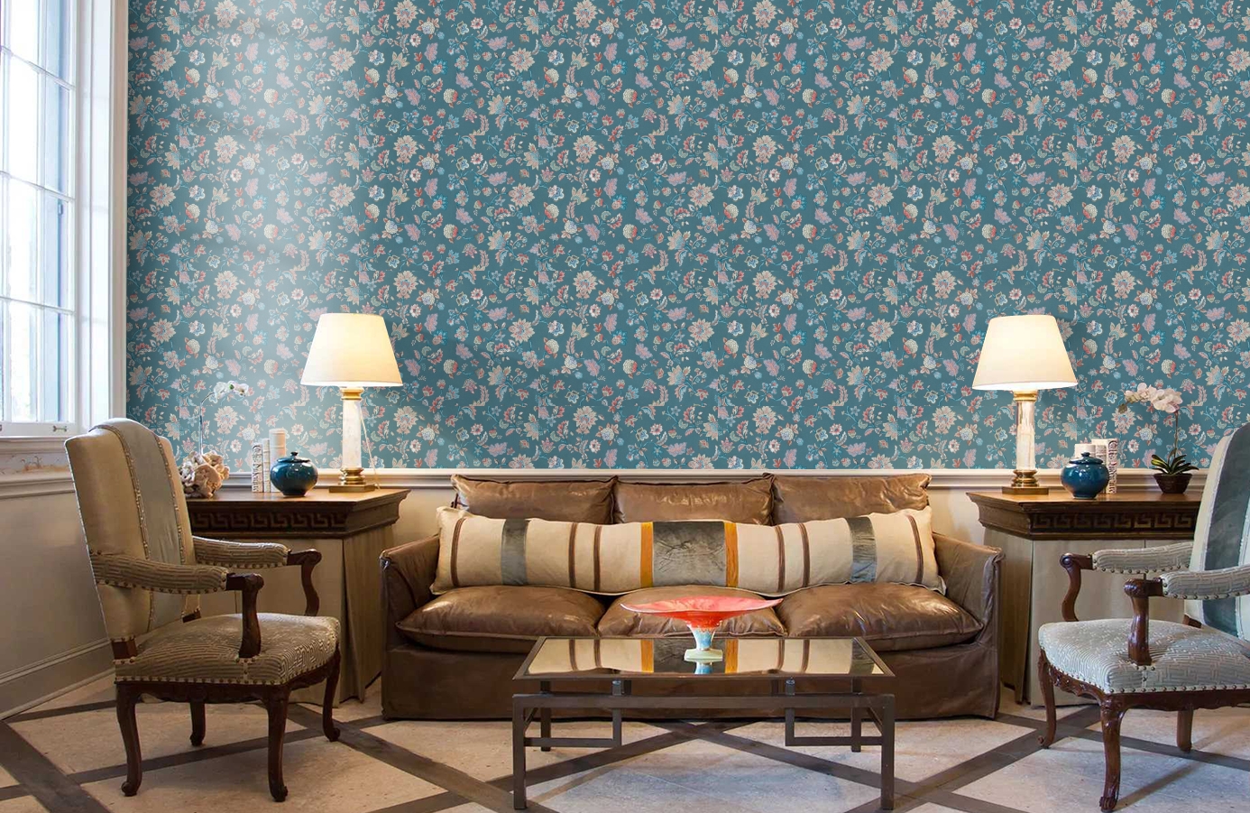 Обои 220473 фото в интерьере кабинета