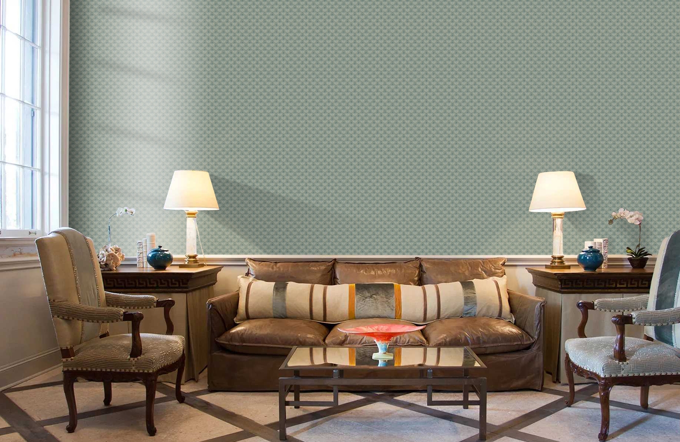 Обои 7276 фото в интерьере кабинета