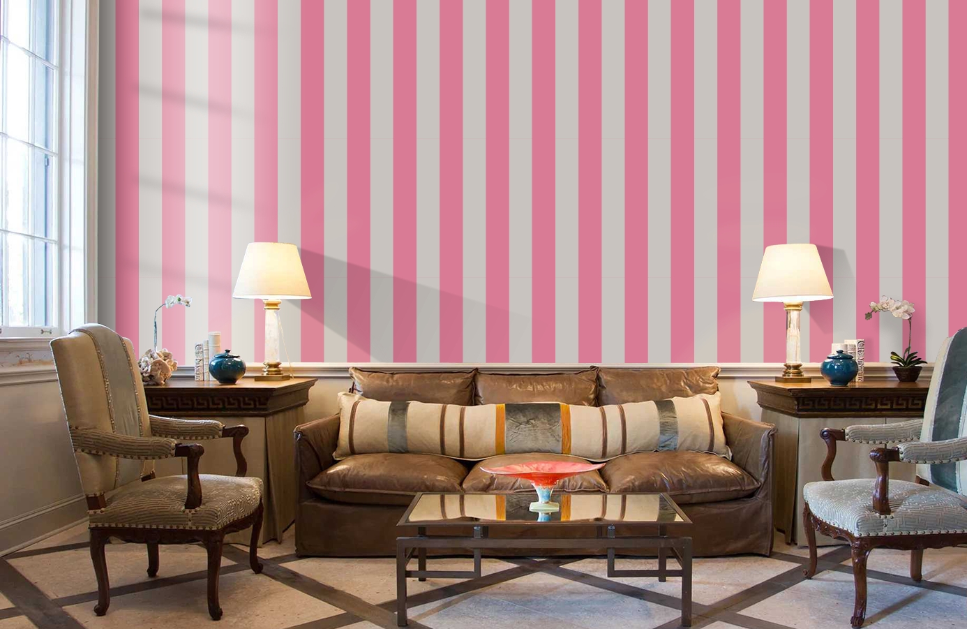 Обои 110/6031 фото в интерьере кабинета