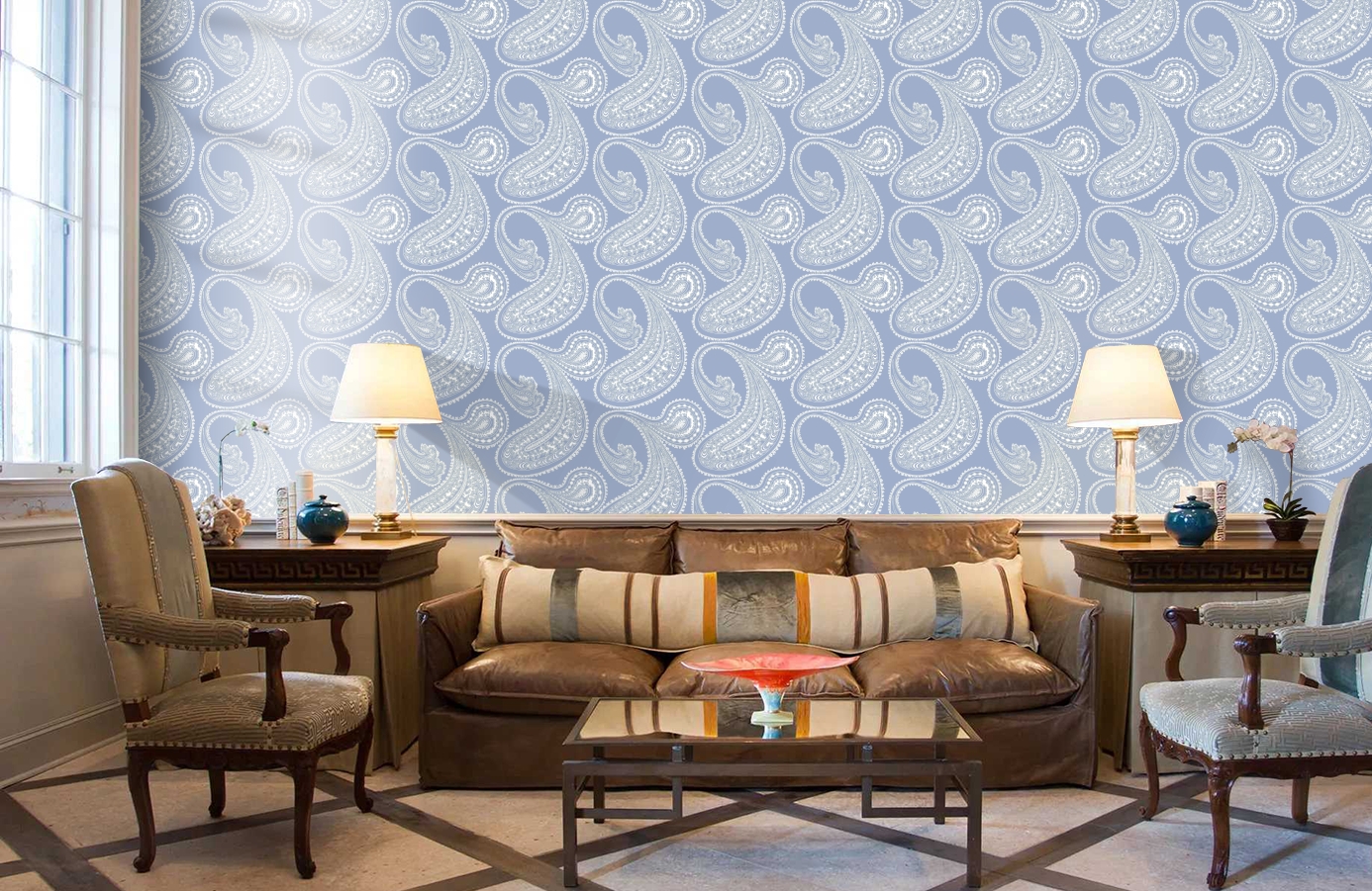 Обои 95/2014 фото в интерьере кабинета