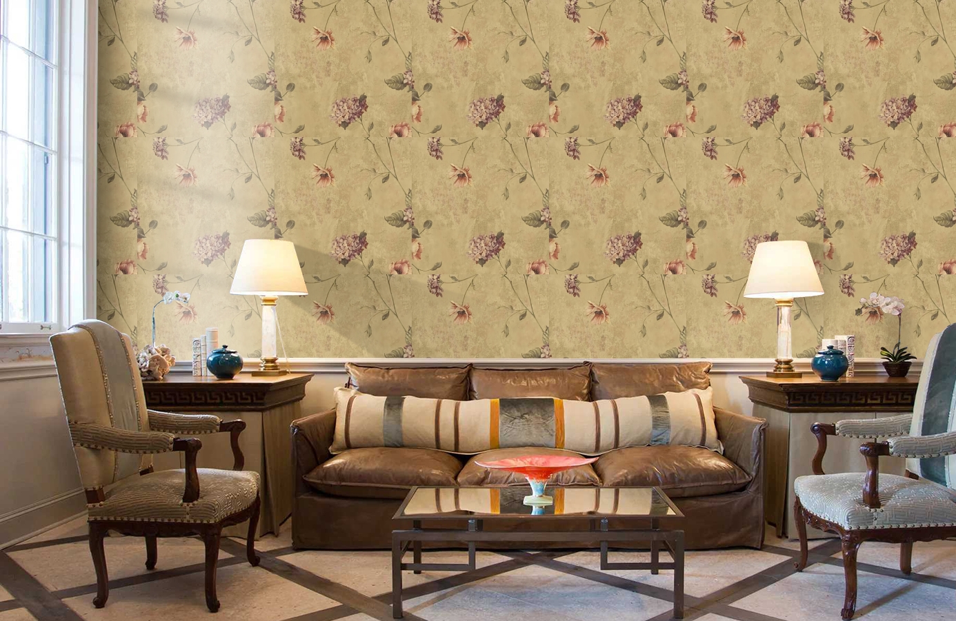 Обои 97016 фото в интерьере кабинета