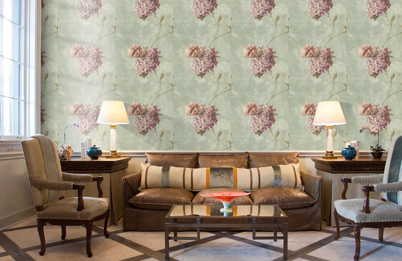 Обои 97017 фото в интерьере кабинета