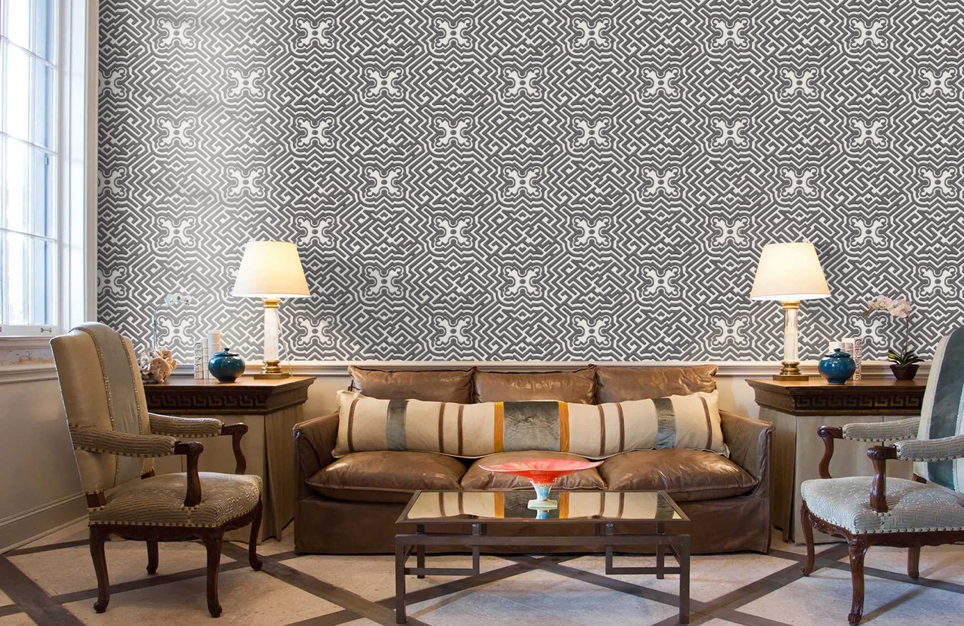 Обои 98/14057 фото в интерьере кабинета