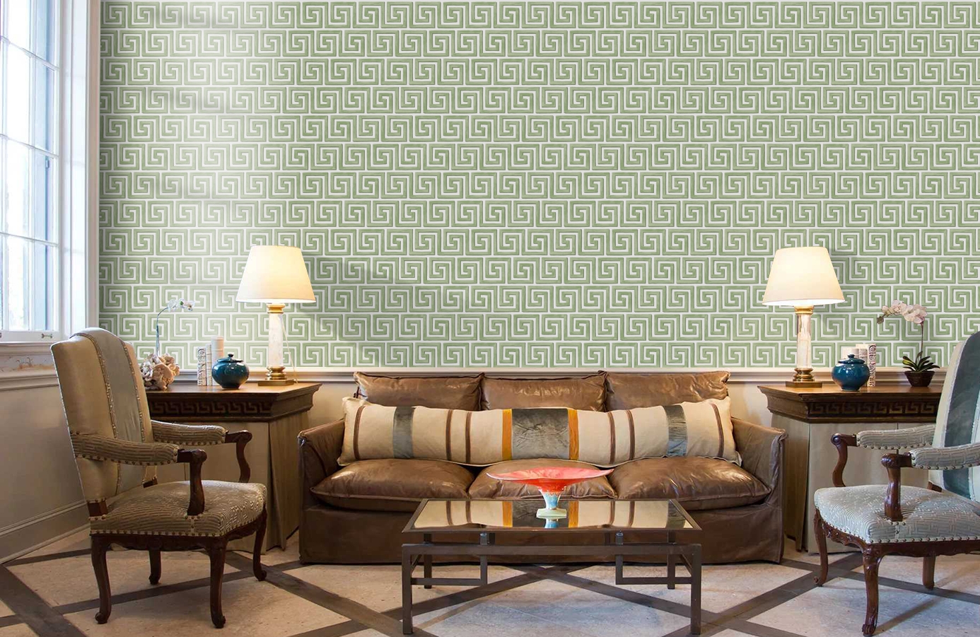 Обои 98/5019 фото в интерьере кабинета