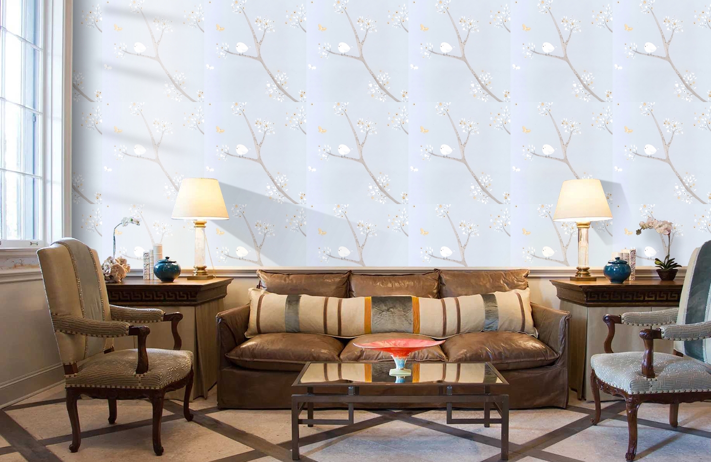 Обои MLW29836127 фото в интерьере кабинета