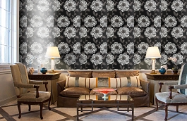 Обои W0012-03 фото в интерьере кабинета превью