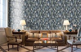 Обои PDG1030-01 фото в интерьере кабинета превью