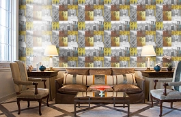 Обои WU20645 фото в интерьере кабинета превью