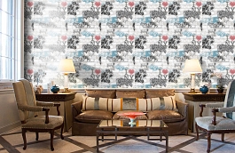 Обои WU20656 фото в интерьере кабинета превью