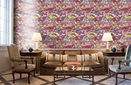 Обои WU20671 фото в интерьере кабинета превью