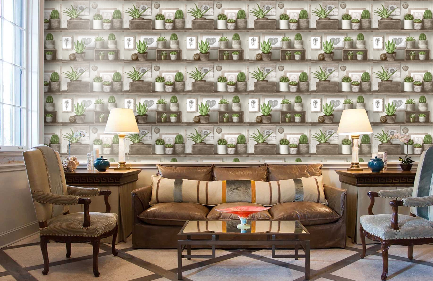 Обои 2016-11 фото в интерьере кабинета