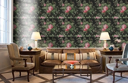 Обои 326140 фото в интерьере кабинета превью