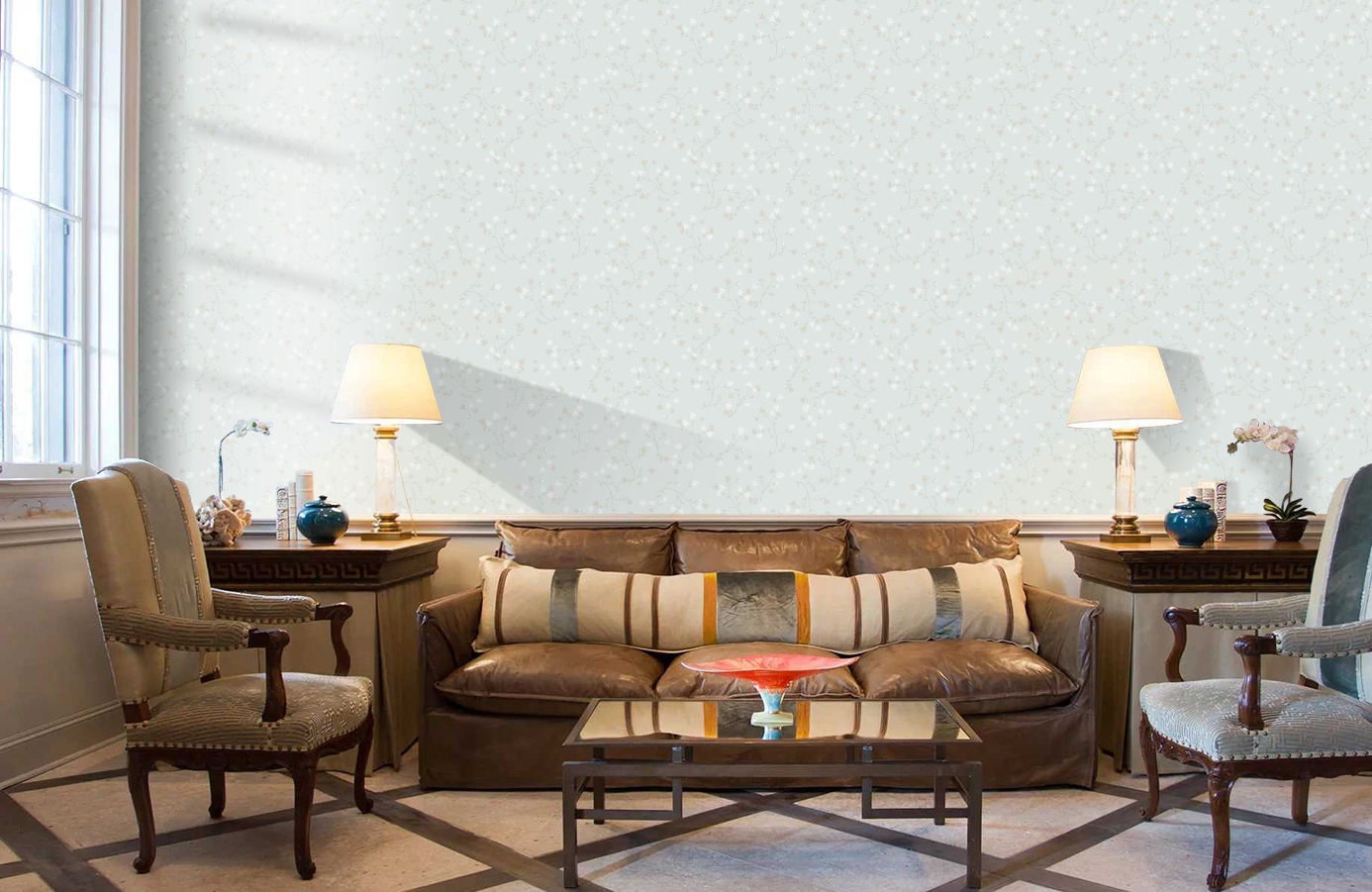 Обои 7003 фото в интерьере кабинета