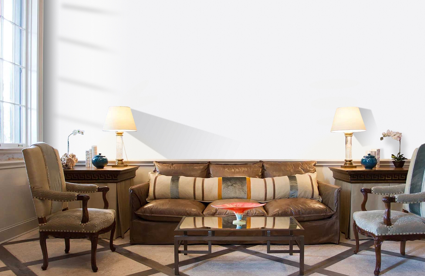 Обои 7040 фото в интерьере кабинета