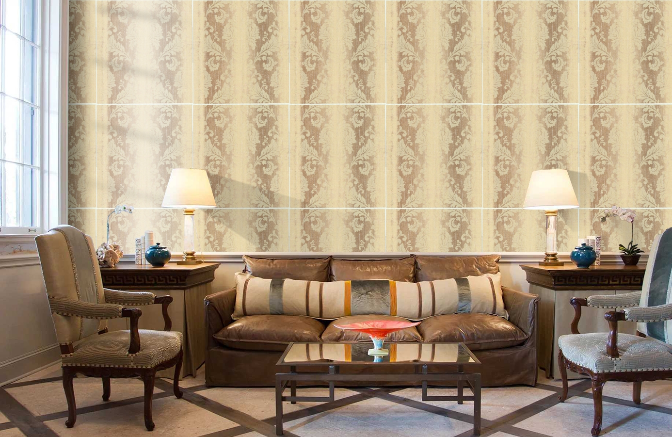 Обои FD812404 фото в интерьере кабинета