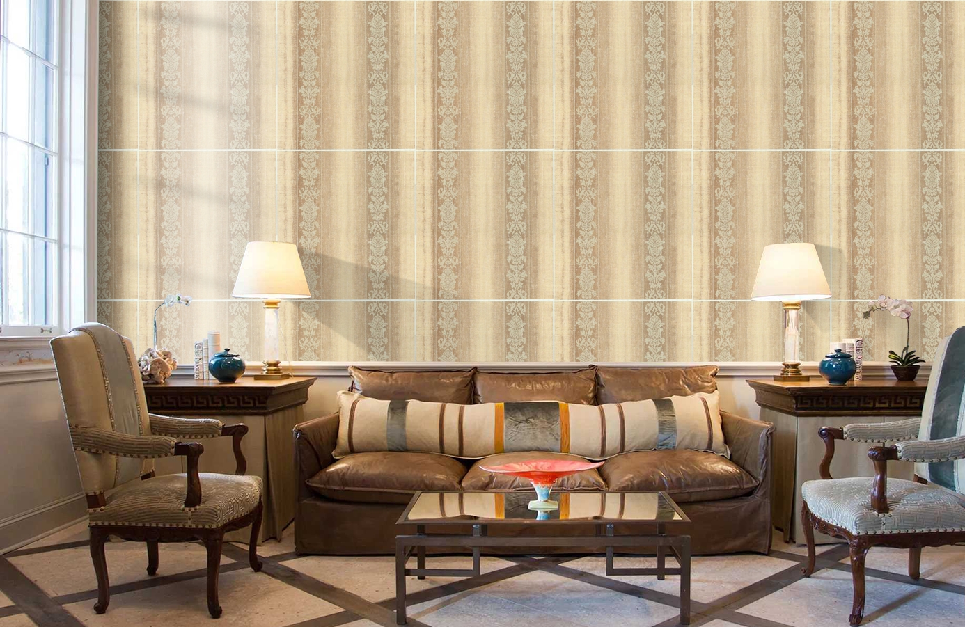 Обои FD812504 фото в интерьере кабинета