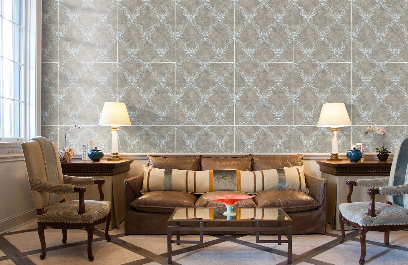 Обои FD812604 фото в интерьере кабинета