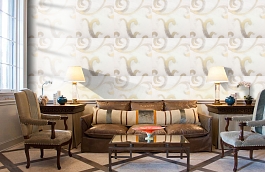 Обои 4809-07 фото в интерьере кабинета превью