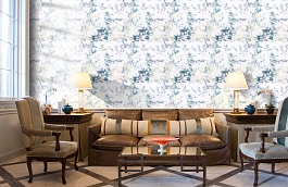 Обои 4810-34 фото в интерьере кабинета превью