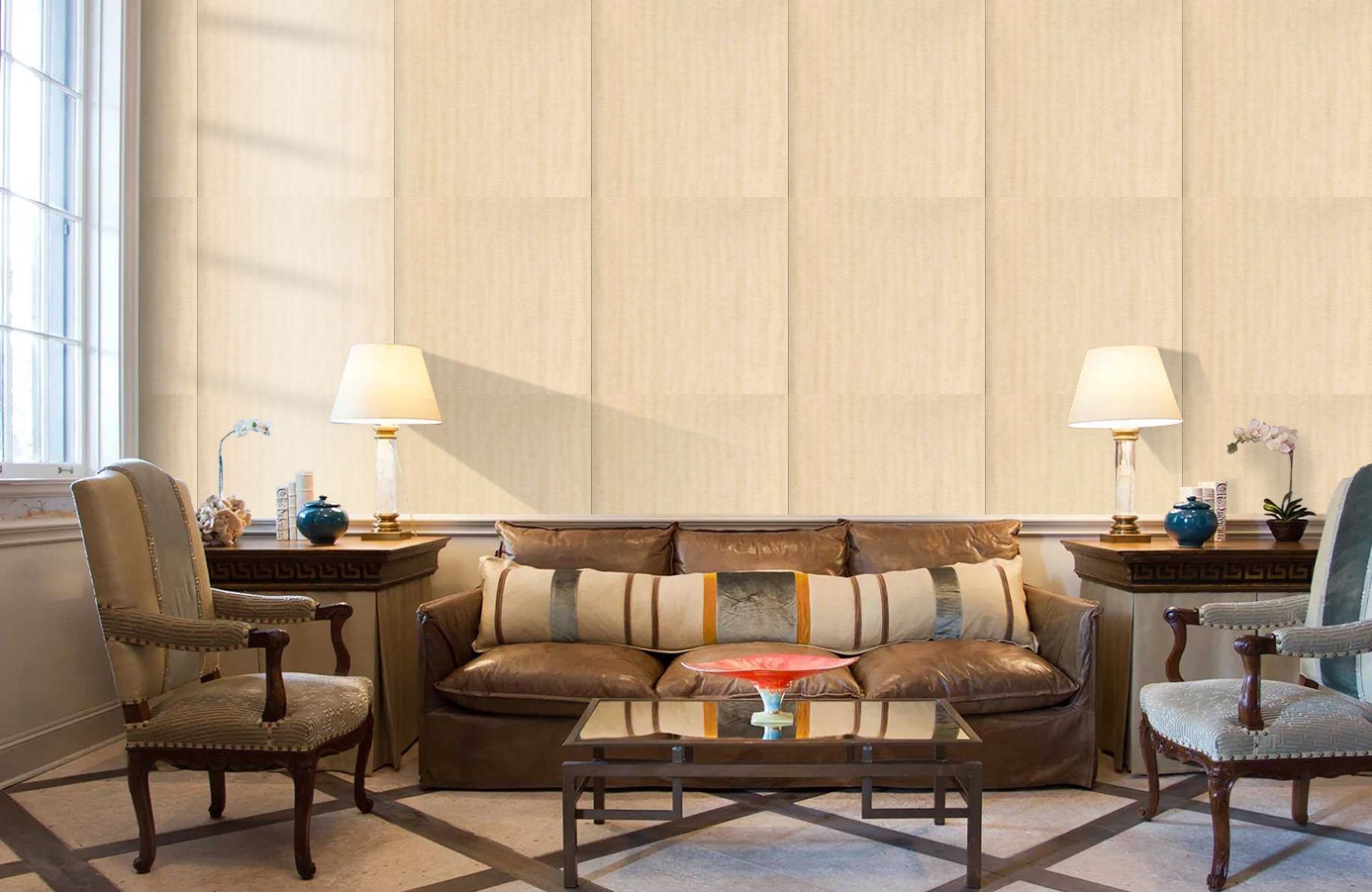 Обои FD20343 фото в интерьере кабинета