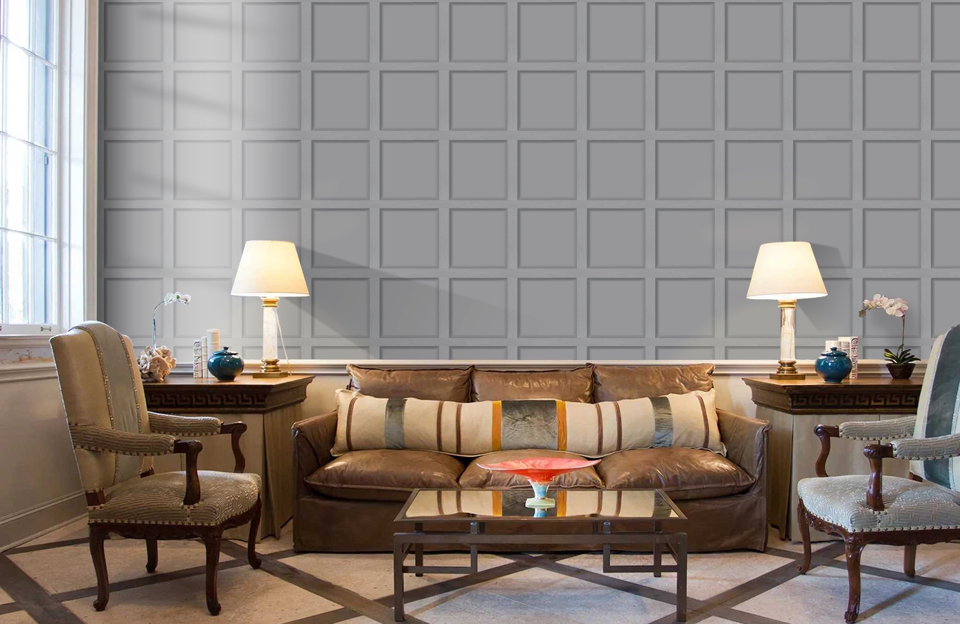 Обои 12981 фото в интерьере кабинета