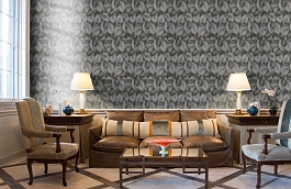 Обои 253C-03 фото в интерьере кабинета превью