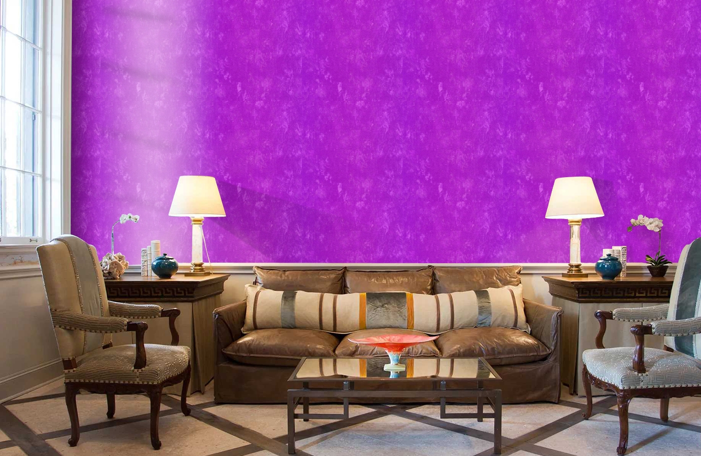 Обои 508-3 фото в интерьере кабинета