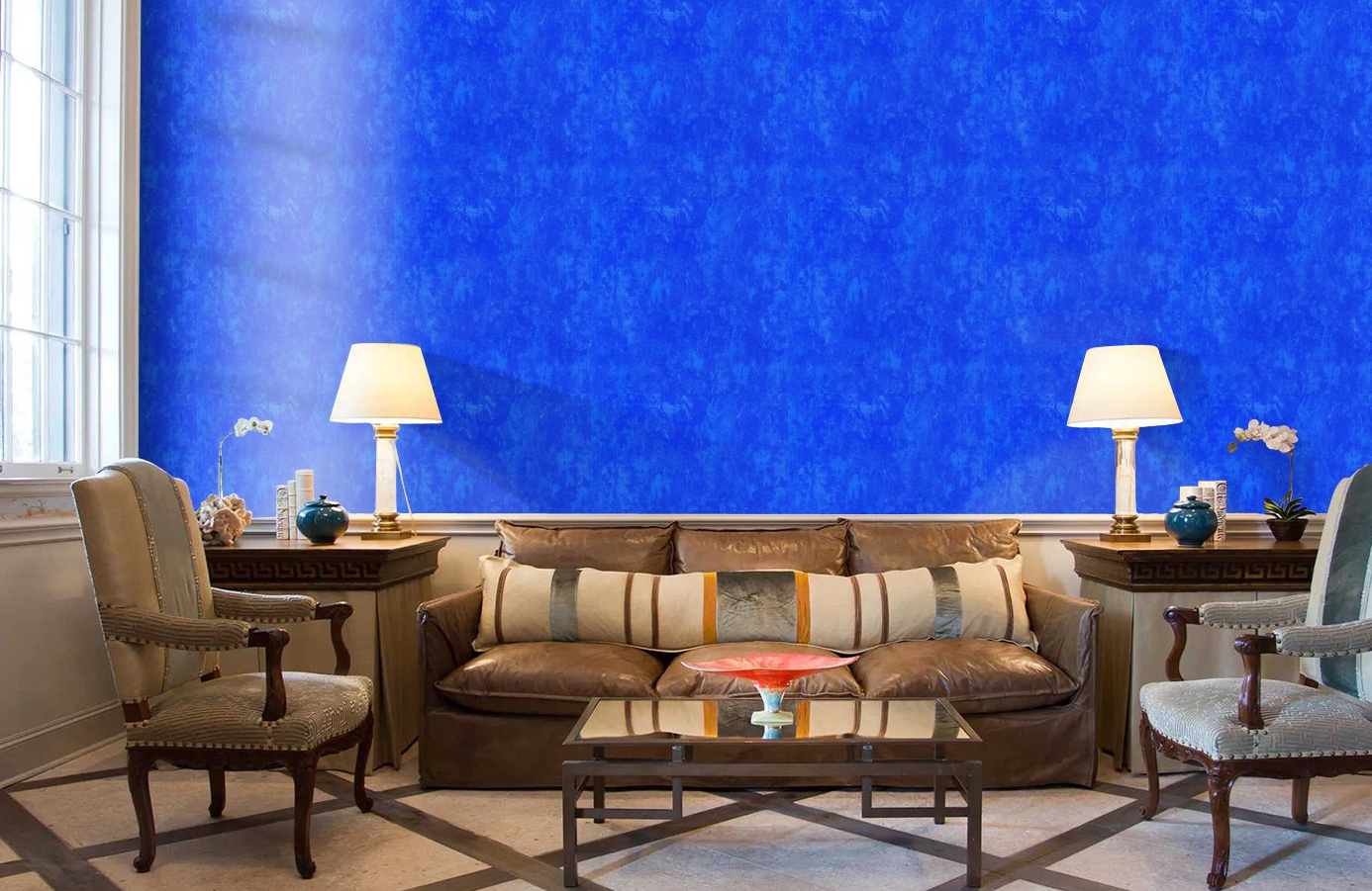 Обои 508-4 фото в интерьере кабинета