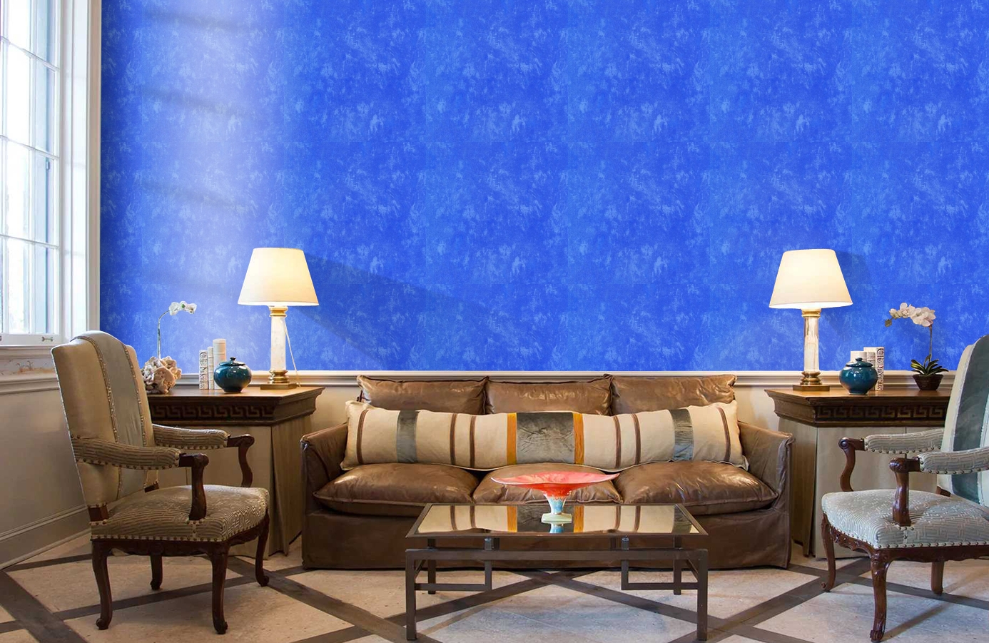 Обои 508-6 фото в интерьере кабинета