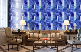 Обои 509-1 фото в интерьере кабинета превью