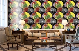 Обои 512-1 фото в интерьере кабинета превью