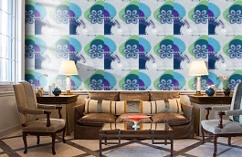 Обои 512-4 фото в интерьере кабинета превью