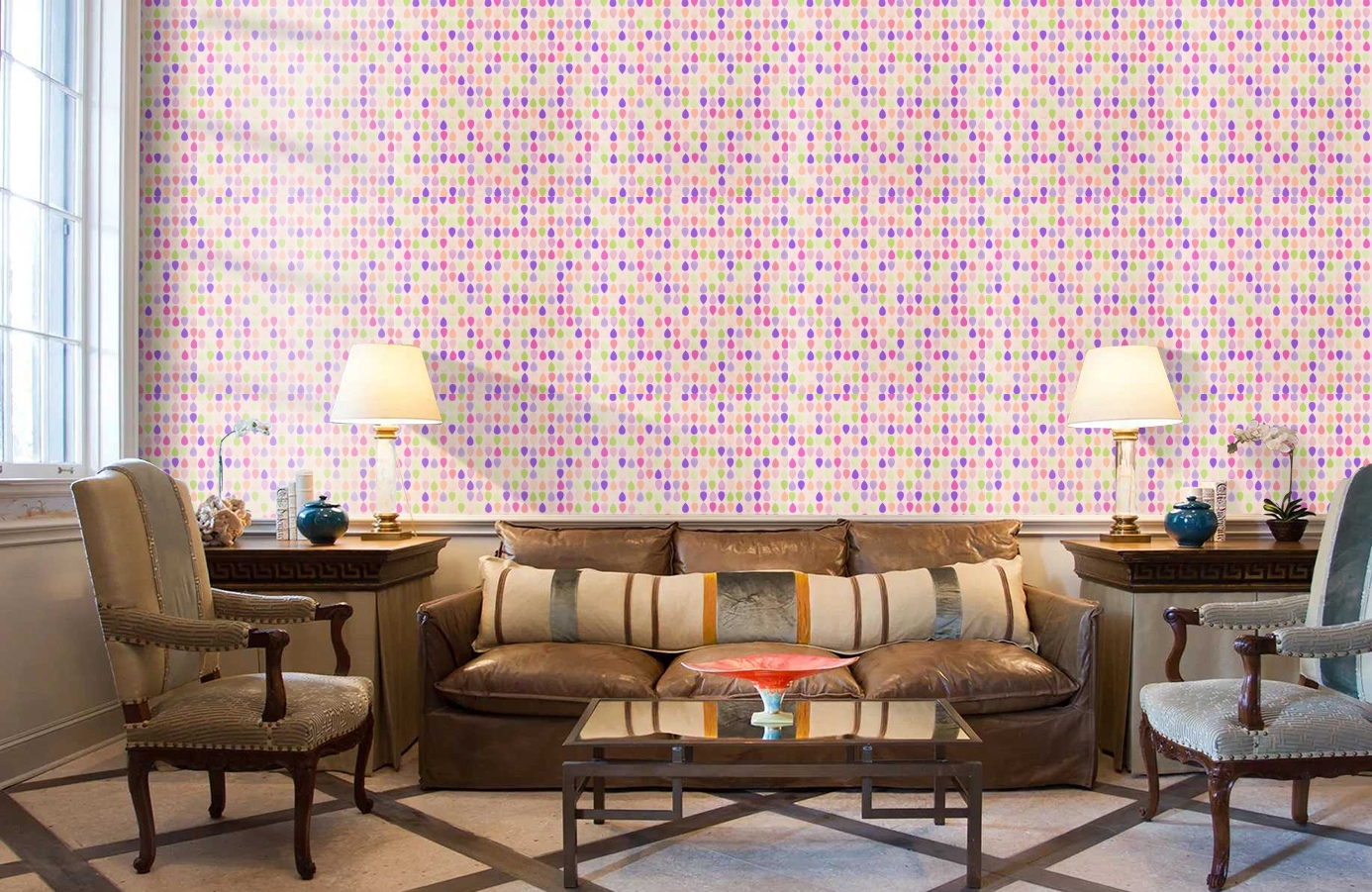 Обои 514-1 фото в интерьере кабинета