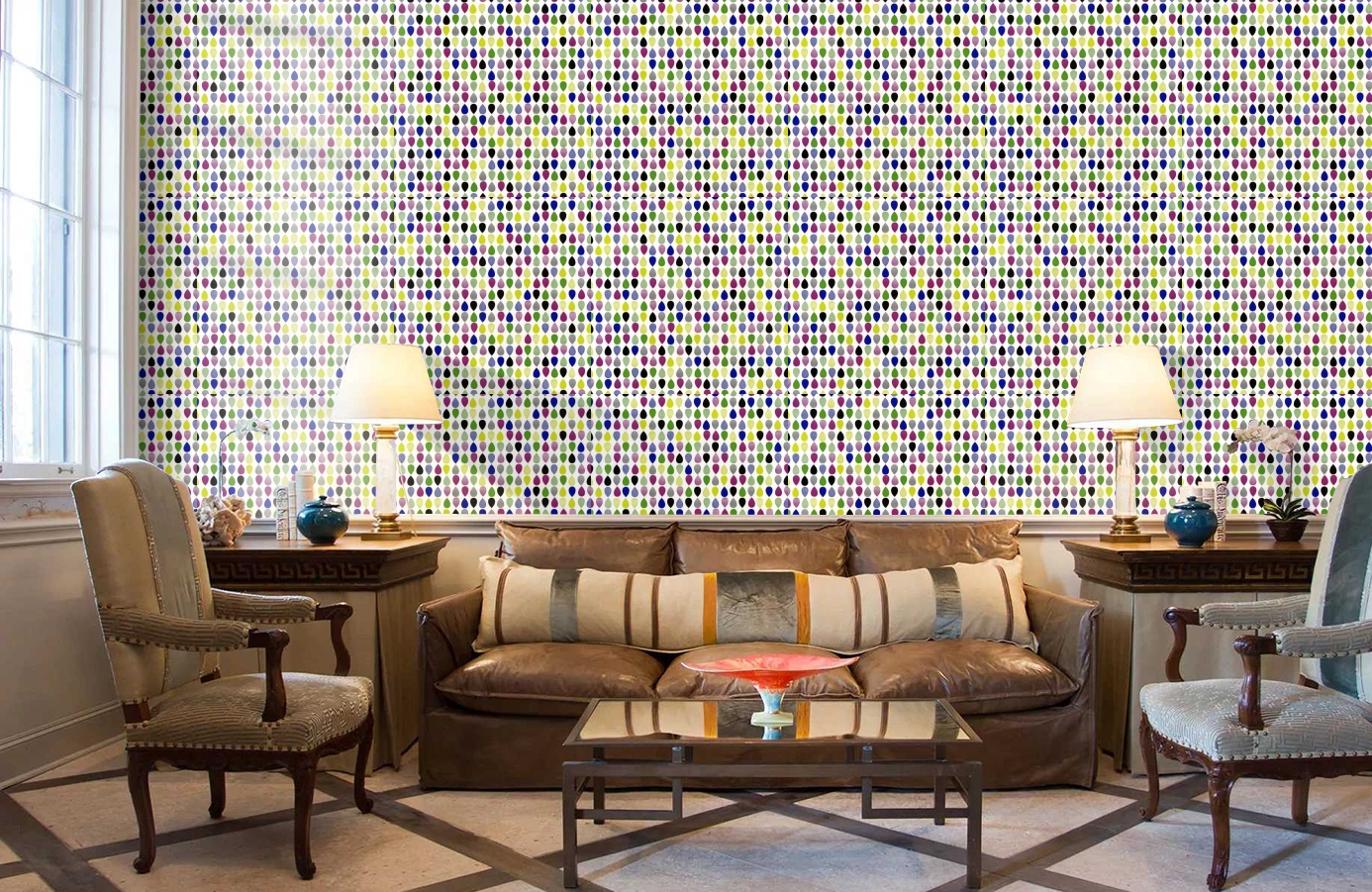 Обои 514-2 фото в интерьере кабинета