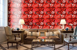 Обои 516-2 фото в интерьере кабинета превью