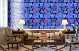 Обои 516-4 фото в интерьере кабинета превью