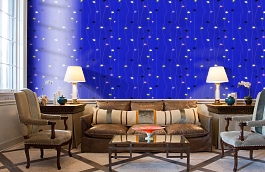 Обои 519-3 фото в интерьере кабинета превью