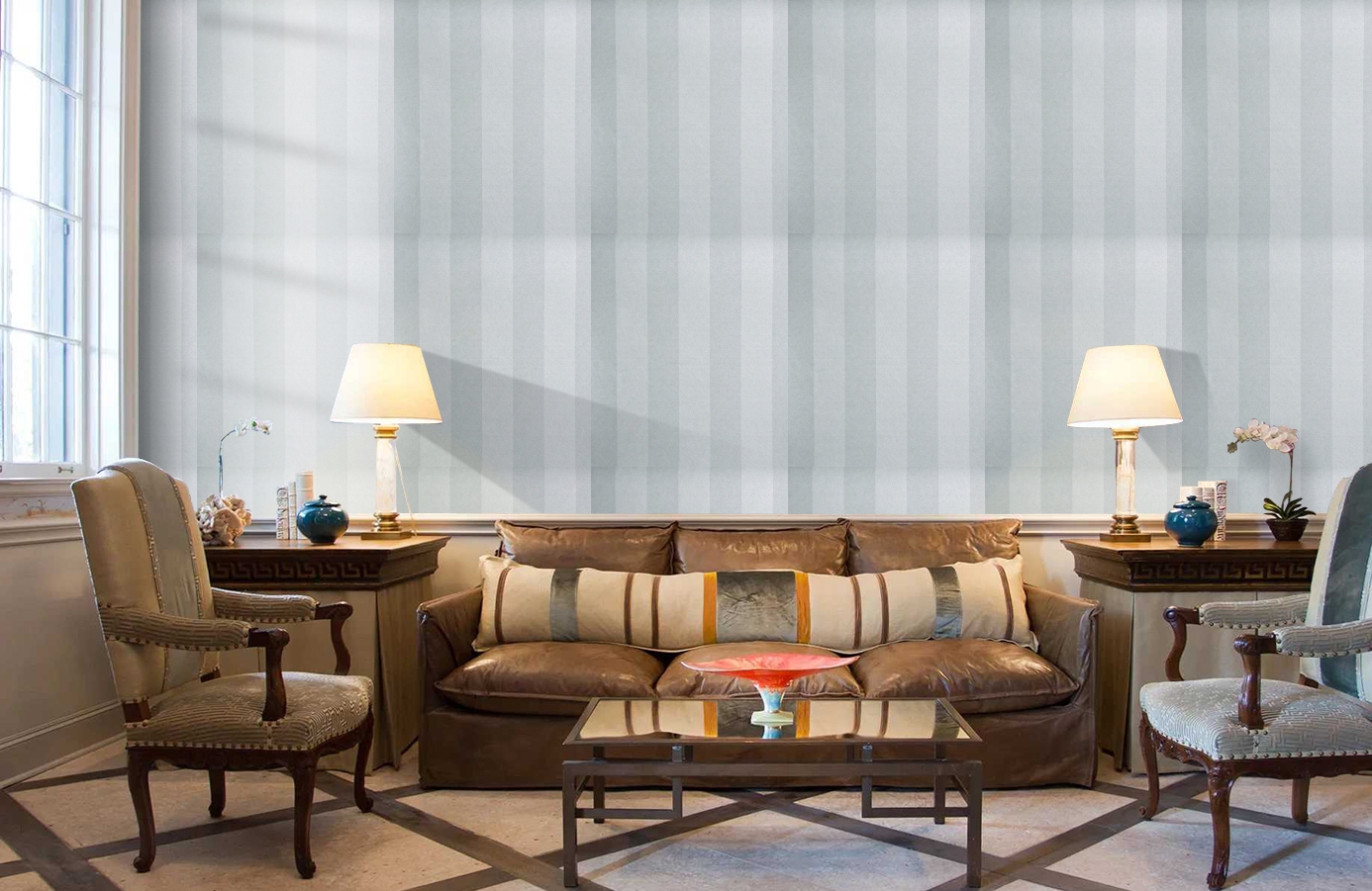 Обои 6540-2 фото в интерьере кабинета