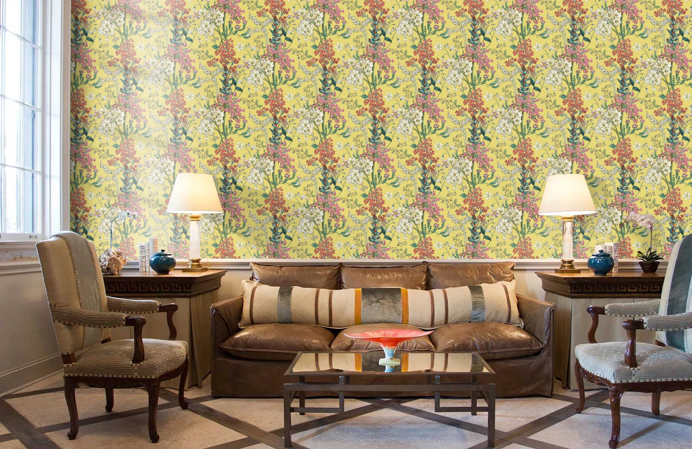 Обои 90570 фото в интерьере кабинета