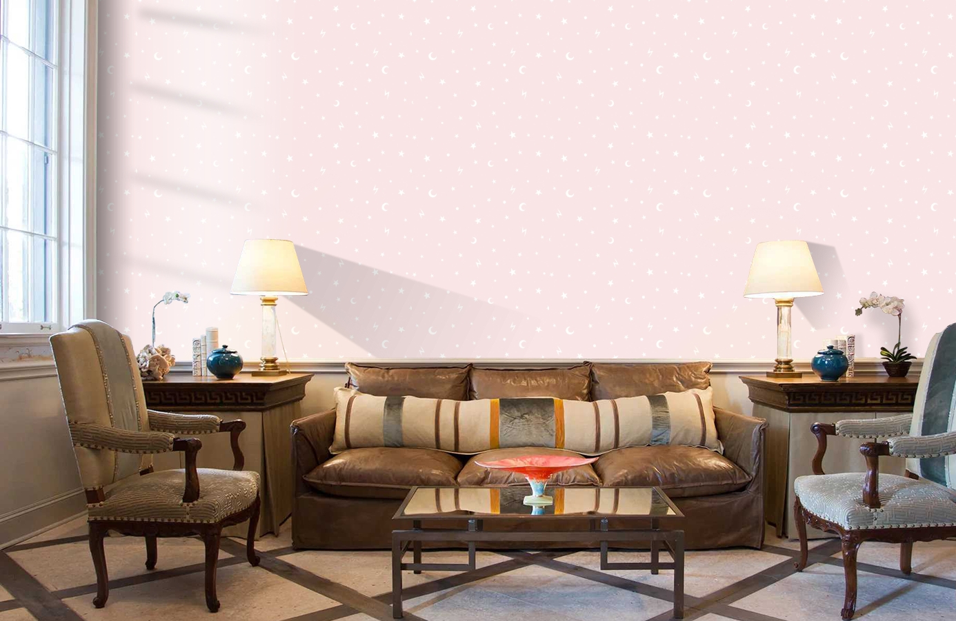 Обои 90981 фото в интерьере кабинета