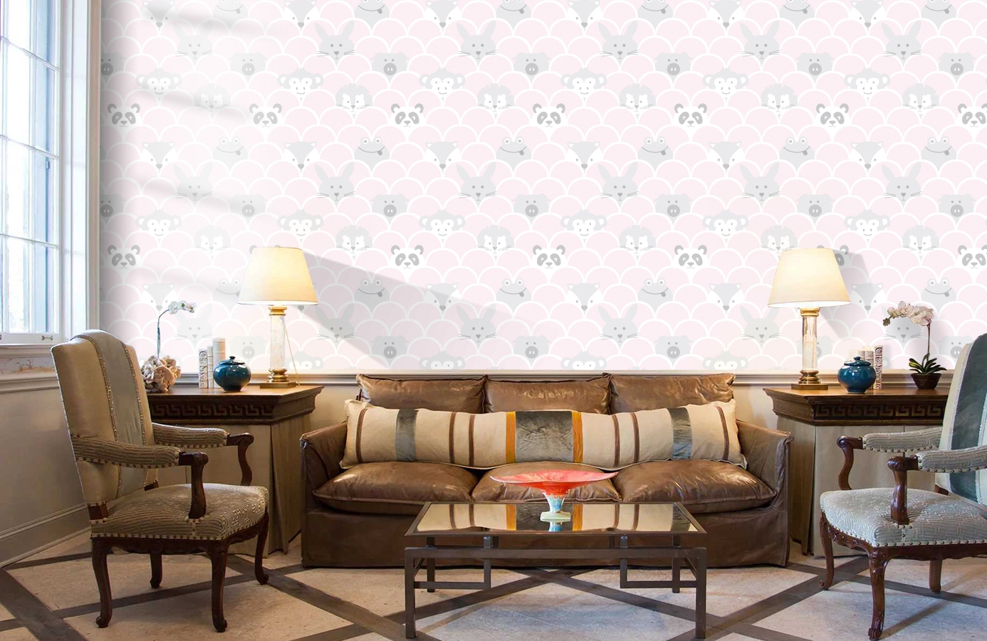 Обои 91031 фото в интерьере кабинета