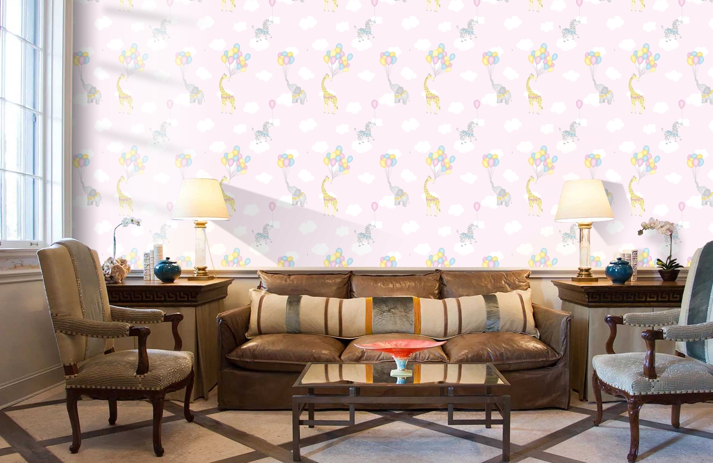 Обои 91040 фото в интерьере кабинета