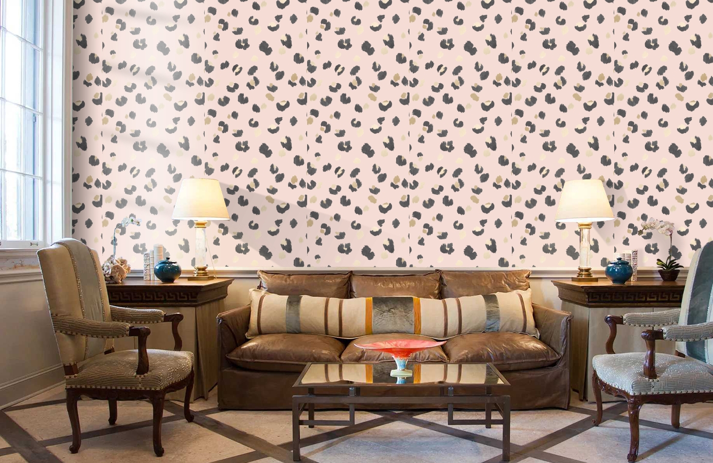 Обои 91073 фото в интерьере кабинета